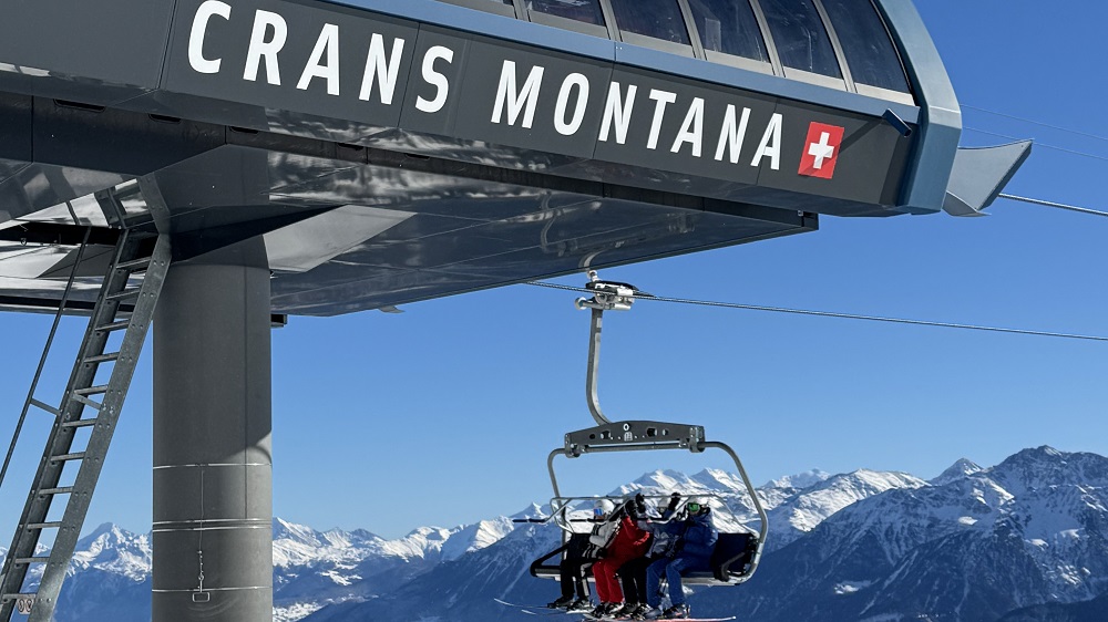 Crans Montana moderne liften.